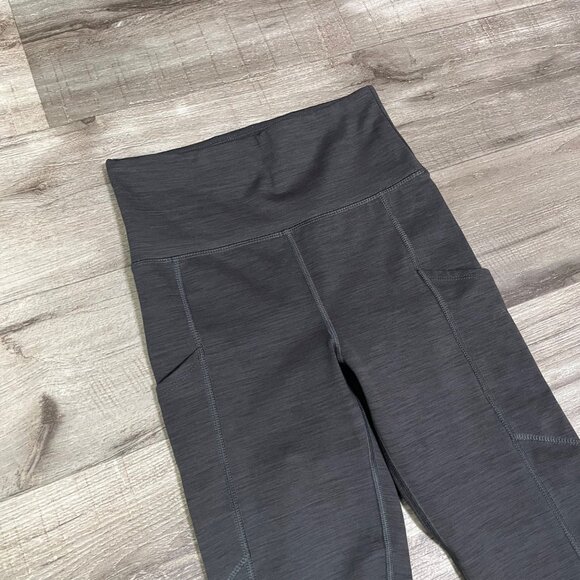 American Eagle Athletic The Everything Pocket Leggings Heathered Grey Size S - Picture 3 of 10